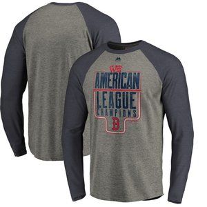 Men's Boston Red Sox Majestic Heather Gray Small